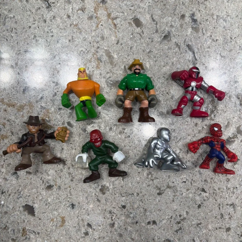Marvel DC Comics Superheroes & Action Figures Lot 7pcs‎
